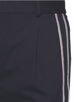 Detail View - Click To Enlarge - SAINT LAURENT - Sports stripe wool suiting pants
