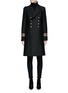 Main View - Click To Enlarge - SAINT LAURENT - Military button double-breasted wool caban officer coat