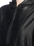 Detail View - Click To Enlarge - SAINT LAURENT - Coated twill zip hoodie