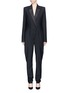 Main View - Click To Enlarge - SAINT LAURENT - 'Iconic le Smoking' wool-mohair suiting jumpsuit