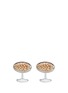 Main View - Click To Enlarge - TATEOSSIAN - Sieve cowrey shell cufflinks