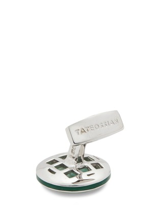 Detail View - Click To Enlarge - TATEOSSIAN - Emerald white quartz doublet cufflinks
