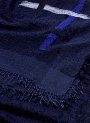 Detail View - Click To Enlarge - FALIERO SARTI - 'Muffin' needle punch geometric lines scarf