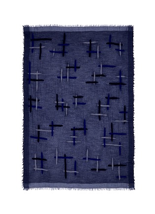 Main View - Click To Enlarge - FALIERO SARTI - 'Muffin' needle punch geometric lines scarf
