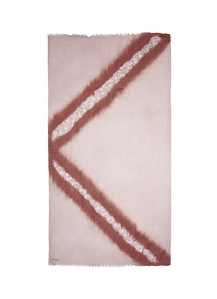 Main View - Click To Enlarge - FALIERO SARTI - 'Eva' lace panel virgin wool blend scarf