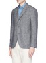 Front View - Click To Enlarge - BOGLIOLI - 'K Jacket' stripe soft blazer