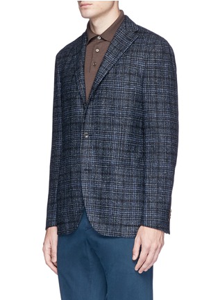 Front View - Click To Enlarge - BOGLIOLI - 'K Jacket' check plaid soft blazer