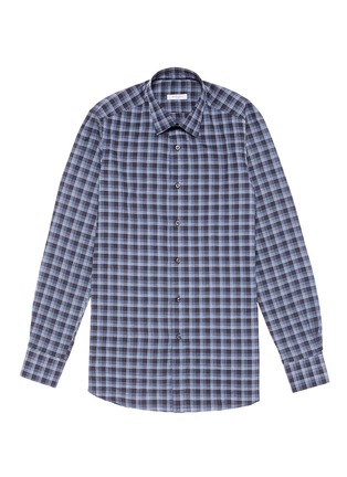 Main View - Click To Enlarge - BOGLIOLI - Check plaid poplin shirt