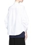 Back View - Click To Enlarge - TOGA ARCHIVES - Ribbon collar double breasted broadcloth shirt