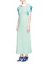 Figure View - Click To Enlarge - TOGA ARCHIVES - Contrast trim georgette dress