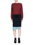 Main View - Click To Enlarge - TOGA ARCHIVES - Panelled wool knit dress