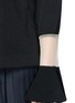 Detail View - Click To Enlarge - TOGA ARCHIVES - Mesh trim wool sweater