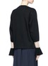 Back View - Click To Enlarge - TOGA ARCHIVES - Mesh trim wool sweater