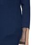 Detail View - Click To Enlarge - TOGA ARCHIVES - Mesh trim rib long sleeve T-shirt