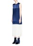Front View - Click To Enlarge - TOGA ARCHIVES - Pleated satin dress