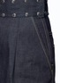 Detail View - Click To Enlarge - TOGA ARCHIVES - Cabochon stud raw denim pants