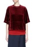Main View - Click To Enlarge - TOGA ARCHIVES - Hem underlay velour T-shirt