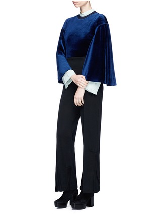 Figure View - Click To Enlarge - TOGA ARCHIVES - Pleated wool knit pants