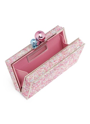 Detail View - Click To Enlarge - SOPHIA WEBSTER - 'Clara' iridescent crystal embellished box clutch