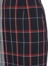 Detail View - Click To Enlarge - VICTORIA BECKHAM - Stripe check plaid pencil skirt