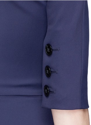 Detail View - Click To Enlarge - VICTORIA BECKHAM - Zip back V-neck dress