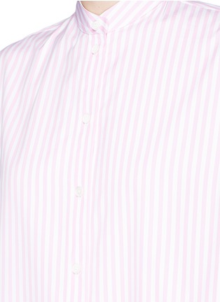 Detail View - Click To Enlarge - VICTORIA BECKHAM - Oversized stripe poplin shirt