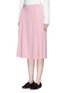 Front View - Click To Enlarge - VICTORIA BECKHAM - Pleated side crepe midi skirt