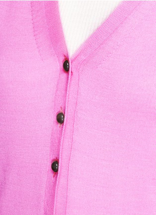Detail View - Click To Enlarge - VICTORIA BECKHAM - Fine gauge cashmere cardigan