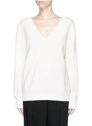 Main View - Click To Enlarge - VICTORIA BECKHAM - Double V-neck wool sweater