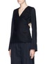 Front View - Click To Enlarge - VICTORIA BECKHAM - Long sleeve open back top