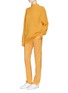 Figure View - Click To Enlarge - VICTORIA BECKHAM - Oversized wool gauge cable knit poloneck sweater