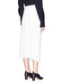 Back View - Click To Enlarge - VICTORIA BECKHAM - Button waist panel cady crepe midi skirt