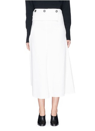Main View - Click To Enlarge - VICTORIA BECKHAM - Button waist panel cady crepe midi skirt