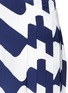 Detail View - Click To Enlarge - VICTORIA BECKHAM - Wave print pleated silk satin skirt