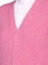 Detail View - Click To Enlarge - VICTORIA BECKHAM - Buckle belt V-neck wool sweater