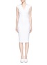 Main View - Click To Enlarge - VICTORIA BECKHAM - Open back dense rib jersey dress