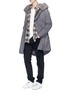 Figure View - Click To Enlarge - MR & MRS ITALY - Fox fur cotton canvas parka