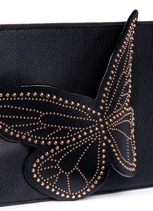  - SOPHIA WEBSTER - 'Flossy' studded 3D butterfly leather clutch