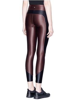 Back View - Click To Enlarge - 72993 - 'Curve' mid rise cropped performance leggings
