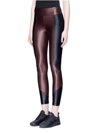 Front View - Click To Enlarge - 72993 - 'Curve' mid rise cropped performance leggings