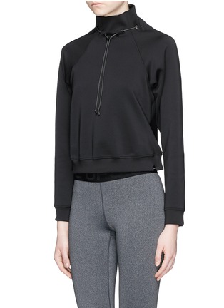 Front View - Click To Enlarge - 72993 - 'Order' drawstring mock neck sweatshirt