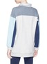 Back View - Click To Enlarge - 72883 - 'Noodie' striped colourblock sweatshirt