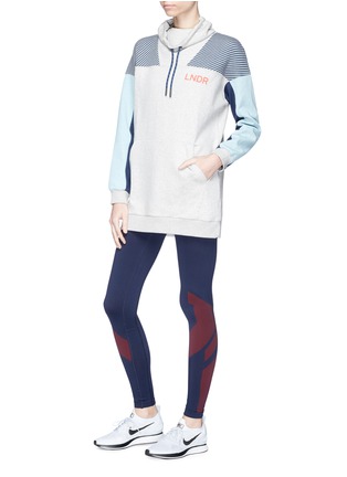 Figure View - Click To Enlarge - 72883 - 'Noodie' striped colourblock sweatshirt