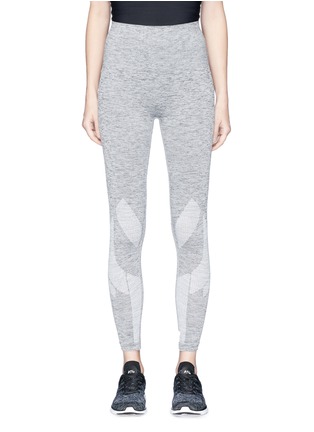 Main View - Click To Enlarge - 72883 - 'Six Eight' circular knit cropped performance leggings