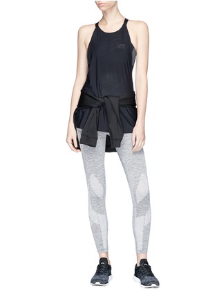 Figure View - Click To Enlarge - 72883 - 'Six Eight' circular knit cropped performance leggings