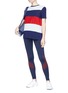 Figure View - Click To Enlarge - 72883 - 'Scoot' colourblock stripe towelling sweater
