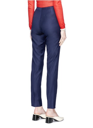 Back View - Click To Enlarge - GABRIELA HEARST - High waist twill skinny pants
