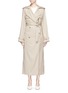 Main View - Click To Enlarge - GABRIELA HEARST - Pleated back Merino wool twill trench coat