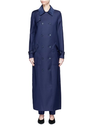 Main View - Click To Enlarge - GABRIELA HEARST - Reversible bonded twill trench coat