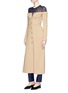 Figure View - Click To Enlarge - GABRIELA HEARST - Off-shoulder virgin wool-cashmere melton bustier coat